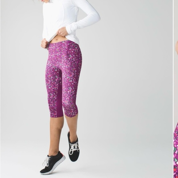 Lululemon Bundle! Two Pair Leggings. One Real Quick Crop - Picture 2 of 13